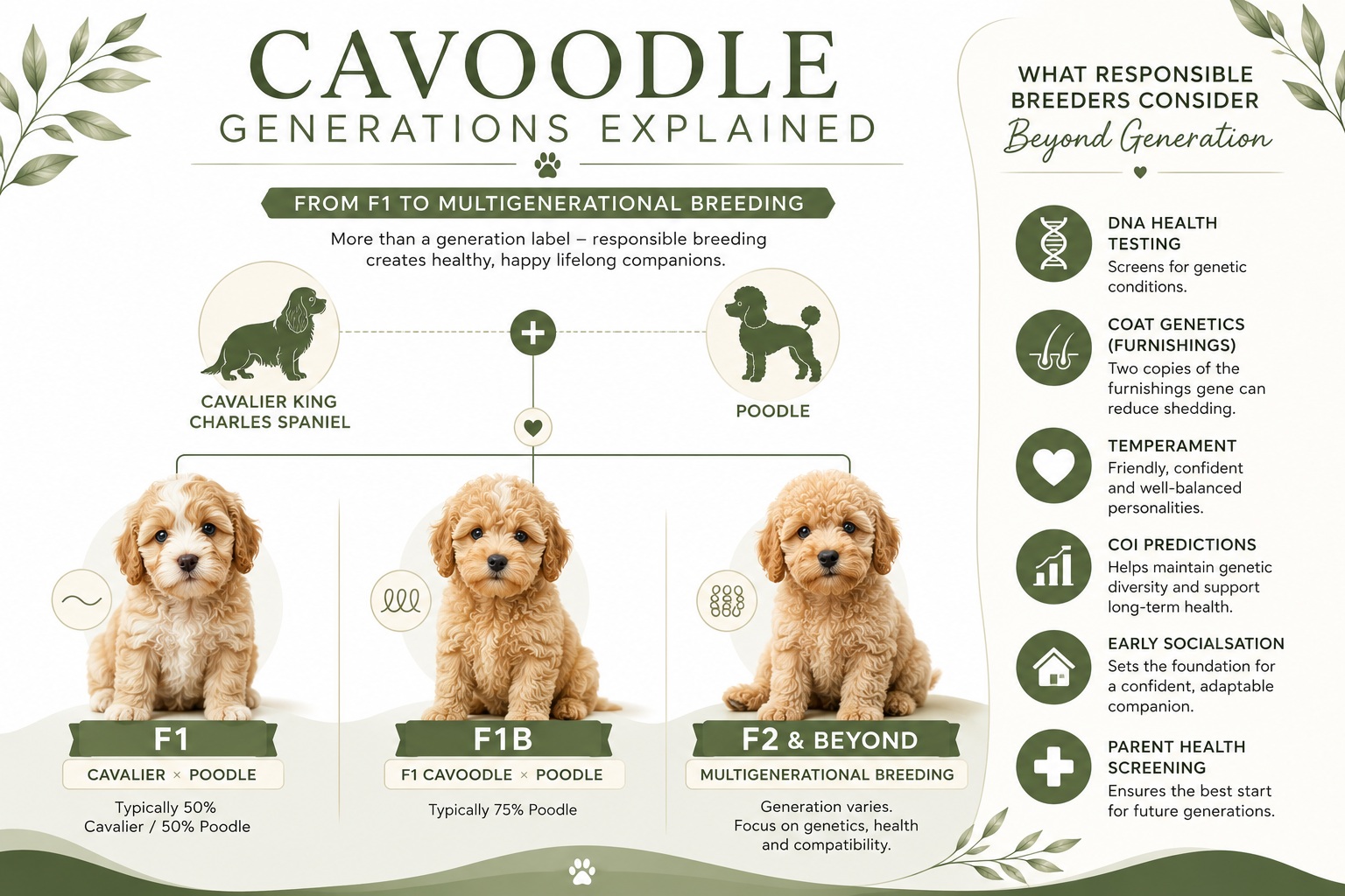 all cavoodle generations explained by a breeder